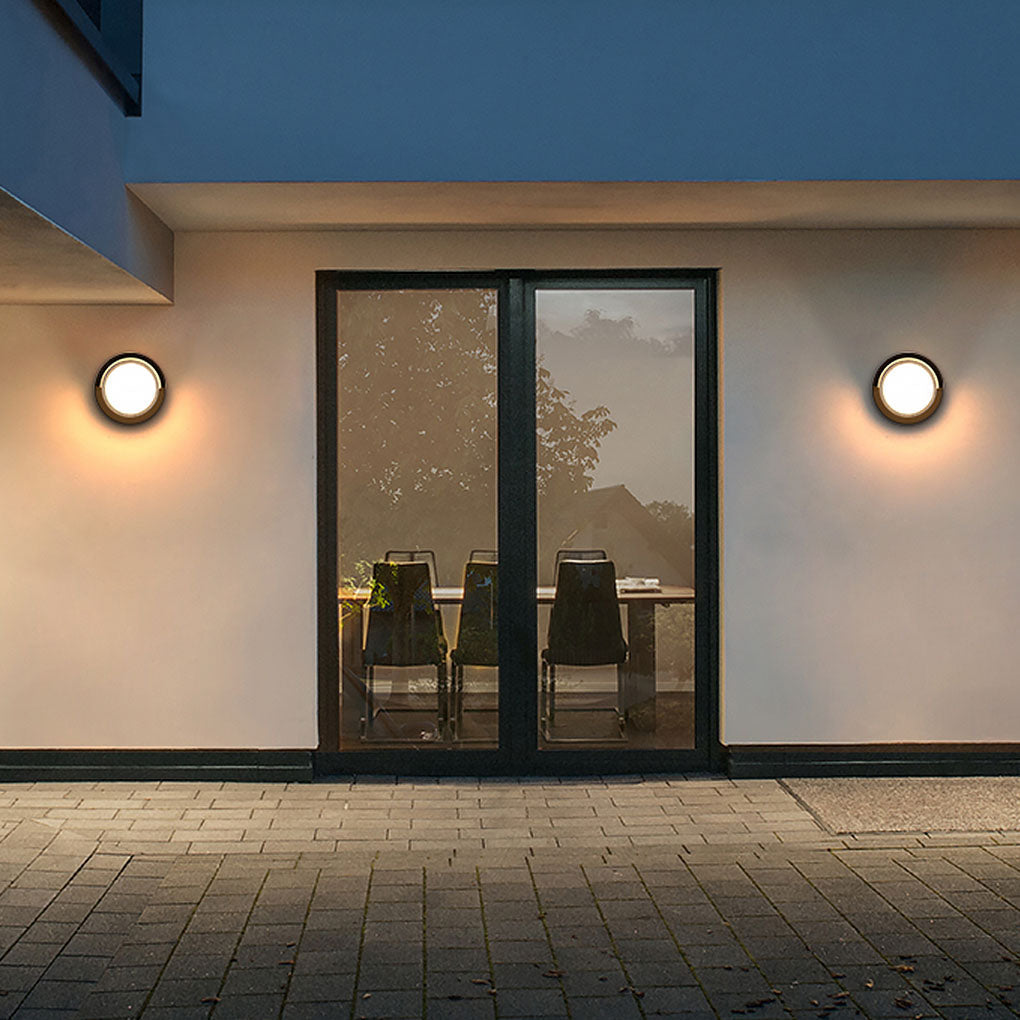 Preciou Modern Round Designs Aluminum Outdoor Wall Lights