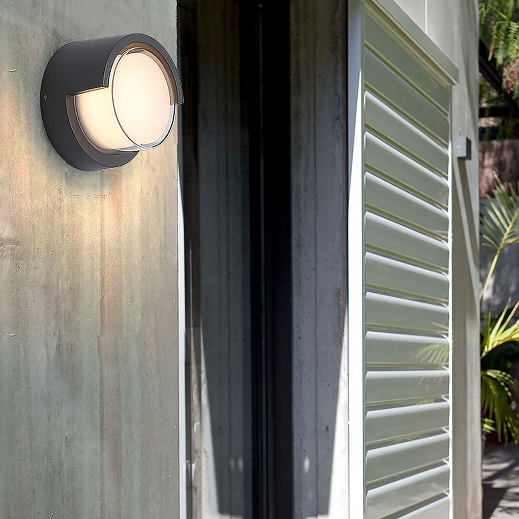 Preciou Modern Round Designs Aluminum Outdoor Wall Lights
