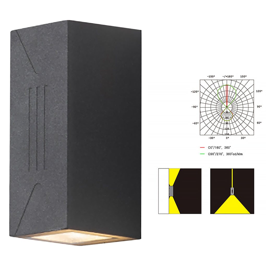 Daley LED Villa Balcony Aluminum Outdoor Wall Lamp