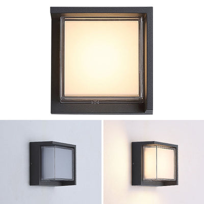 Preciou Modern Round Designs Aluminum Outdoor Wall Lights