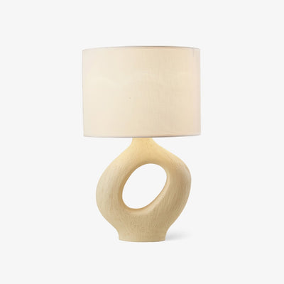Lumestic Sculptural Resin Fabric Table Lamp