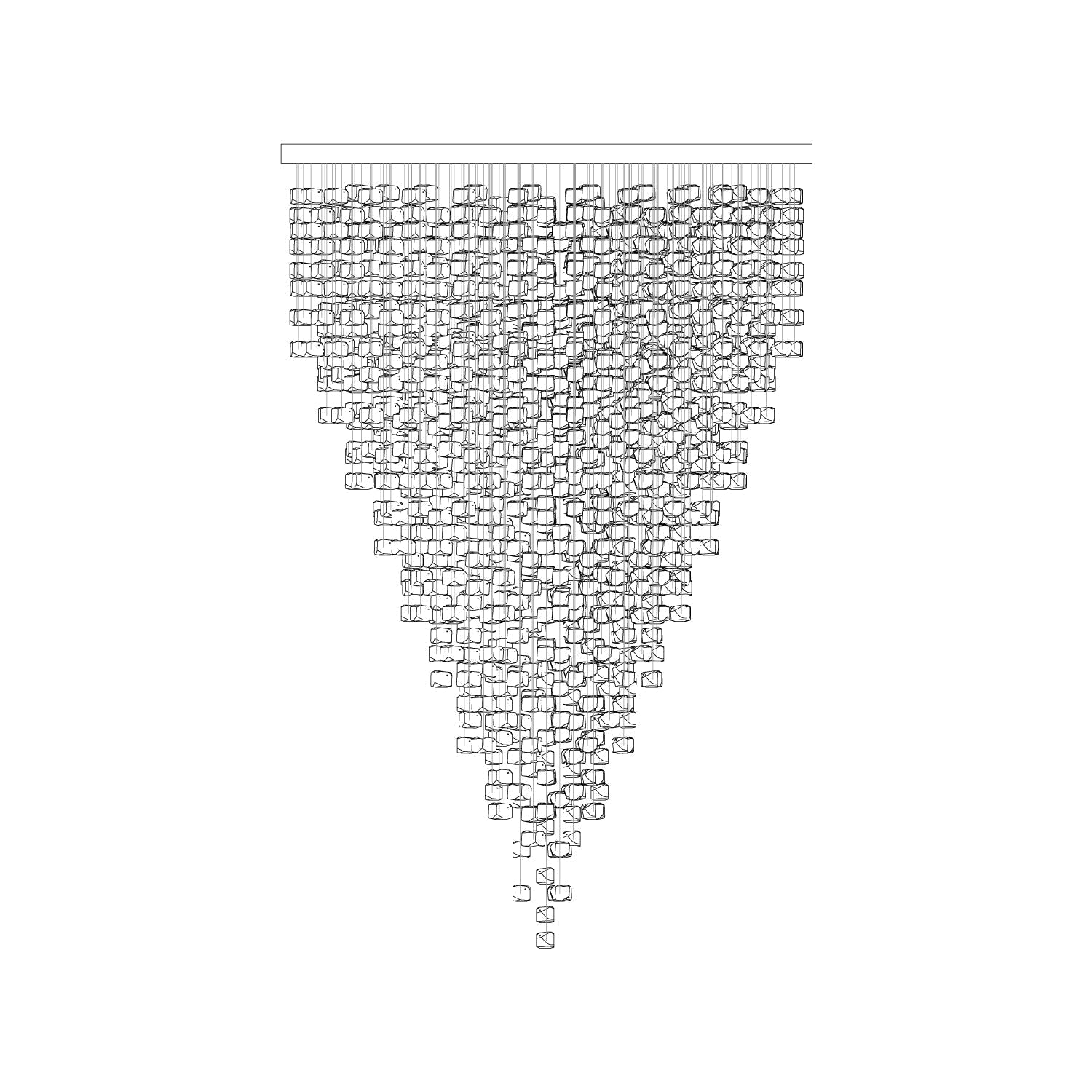 Belora Postmodern Luxury Stone Crystal Chandelier