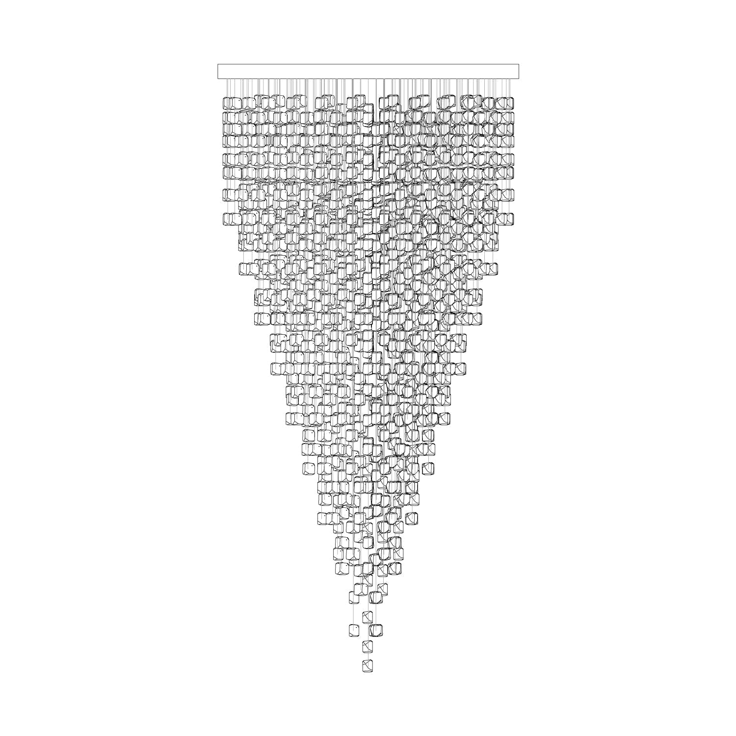 Belora Postmodern Luxury Stone Crystal Chandelier
