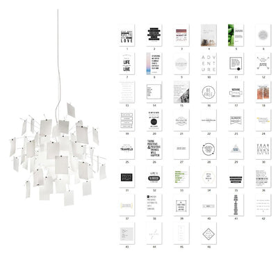 Lunerira Chandelier Paper Customizable Creative
