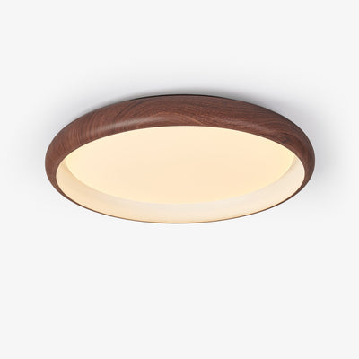 Zesolis Modern Minimalist Walnut Ceiling Light