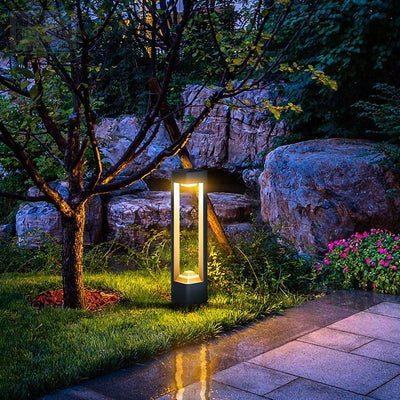 Violet Square Unique Modern Aluminum Outdoor Lights Outdoor