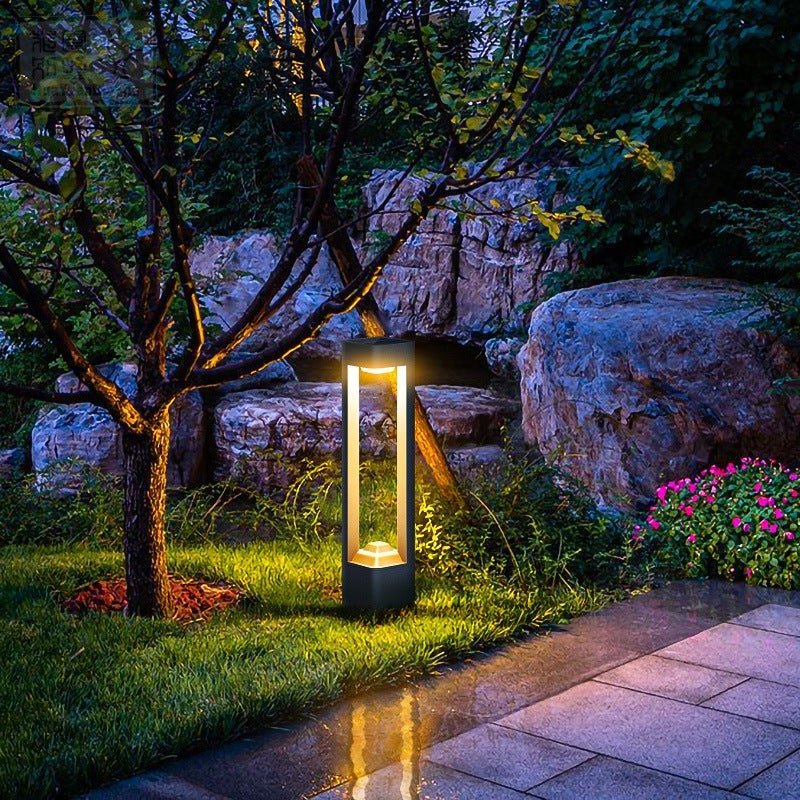 Violet Square Unique Modern Aluminum Outdoor Lights Outdoor