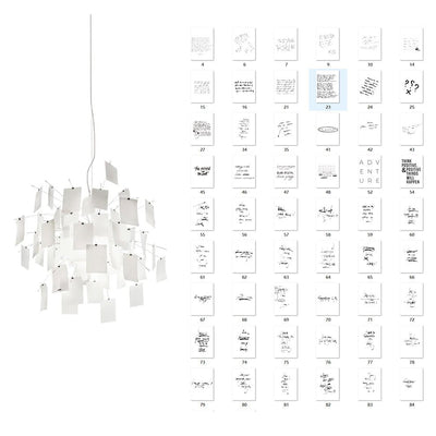 Lunerira Chandelier Paper Customizable Creative