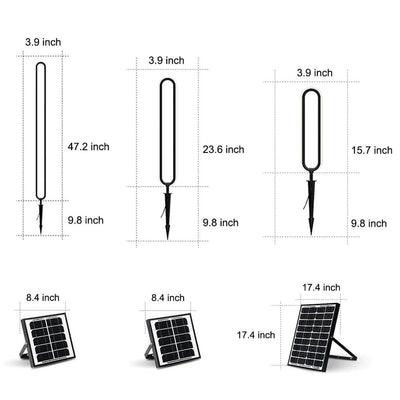 Interete Sleek Oval Ring LED Modern Aluminum Outdoor Lights