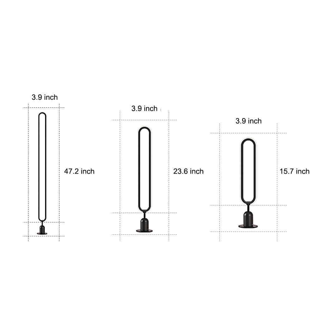 Interete Sleek Oval Ring LED Modern Aluminum Outdoor Lights