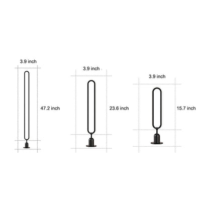 Interete Sleek Oval Ring LED Modern Aluminum Outdoor Lights