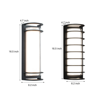 Idelle Double-layer Lampshade Gate Outdoor Wall Sconces
