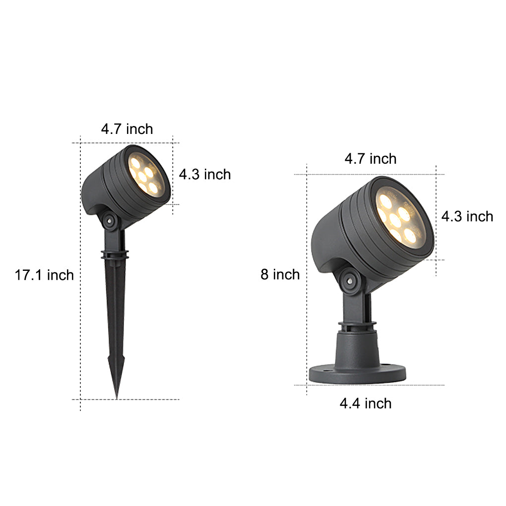 Wallace Landscape Aluminum Outdoor Spotlight Lawn Light