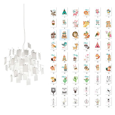 Lunerira Chandelier Paper Customizable Creative