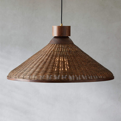 Silva Retro Design LED Pendant / Ceiling Light Rattan Living Room/Restaurant/Hotel - Neutral Decor