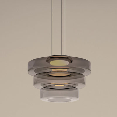 Valentina Glass Pendant Light Multi-tiered Structure - Neutral Decor