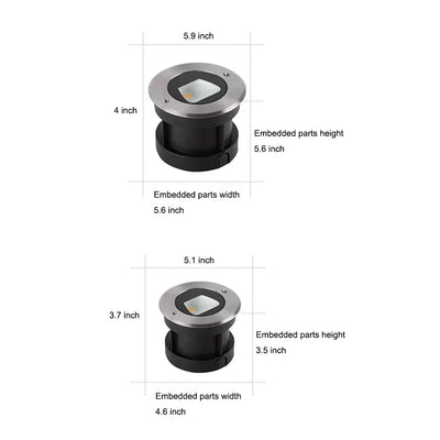 Halsey Modern Aluminum Outdoor Step Light