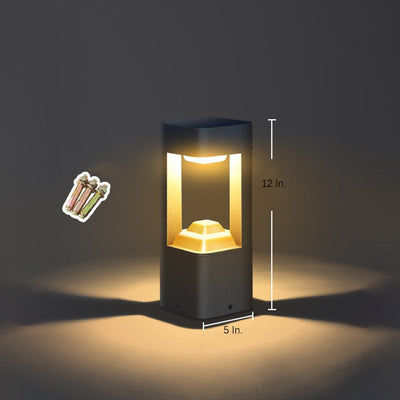 Violet Square Unique Modern Aluminum Outdoor Lights Outdoor