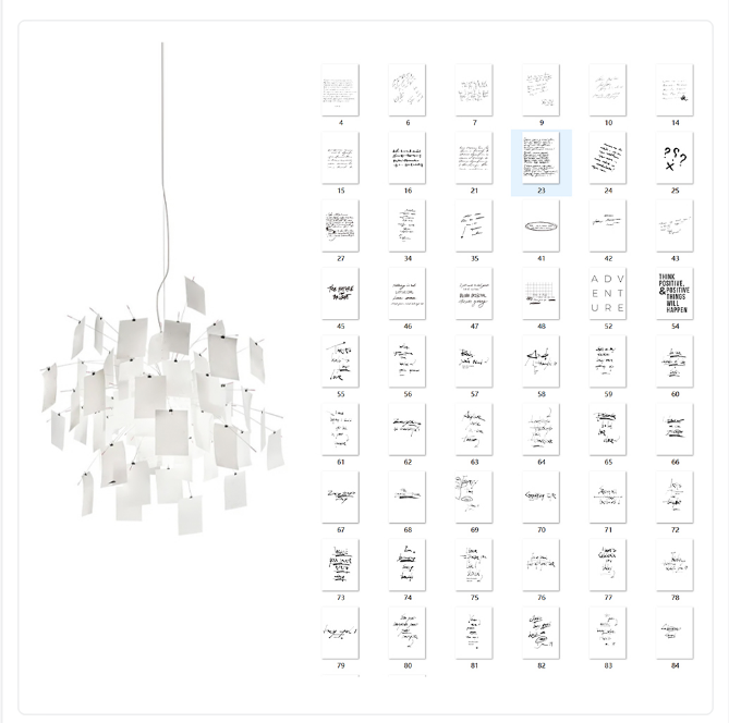 Luninena Paper Chandelier