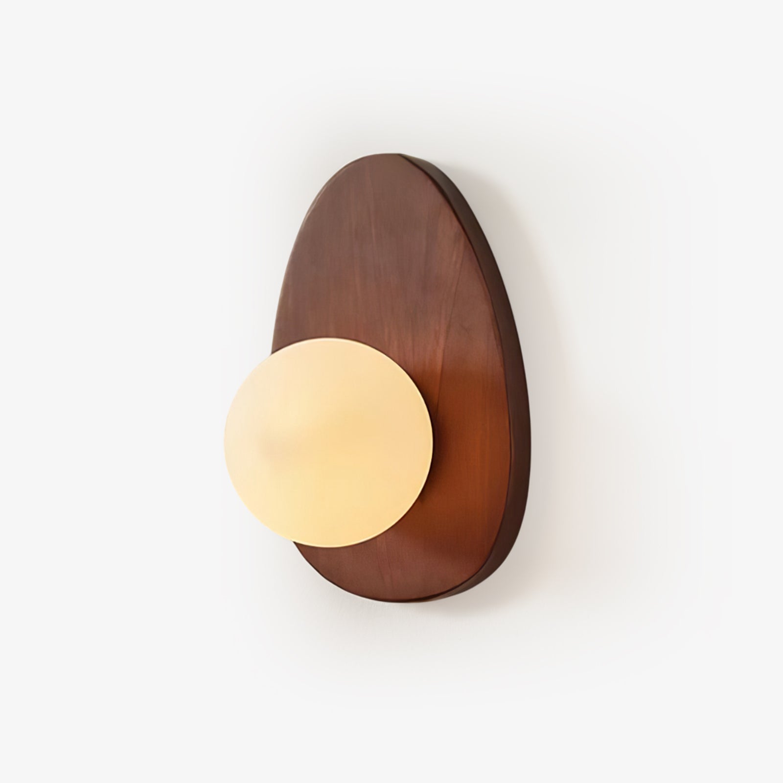 Aldiniella Premium Nordic Art Walnut Glass Wall Lamp