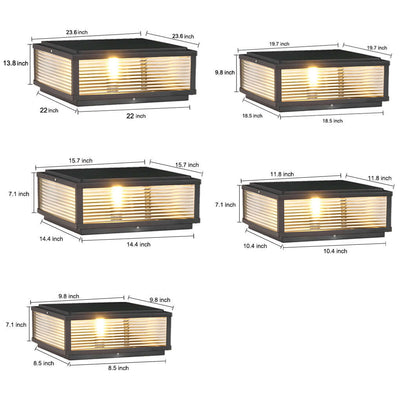Handsome Modern Aluminum Pier Mount Pillar Light