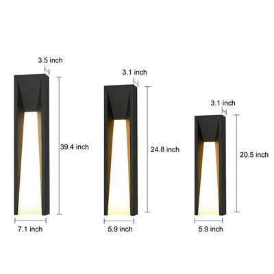 Vera LED Modern Steel Outdoor Sconces Wall Light