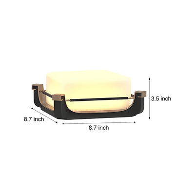 Oliver LED Modern Solar PC Outdoor Fence Post Lights