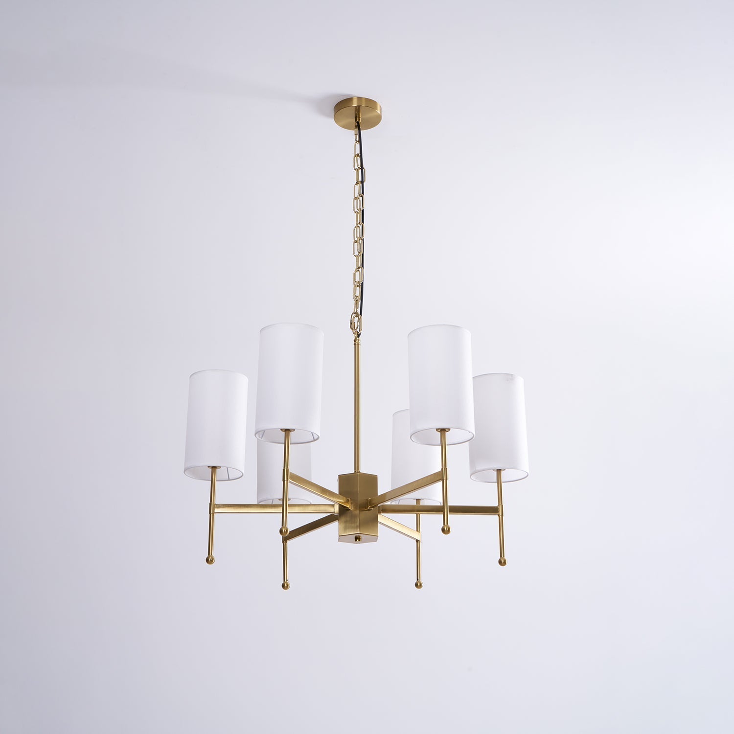 Ulcarisra Traditional Vintage Brass Fabric Chandelier