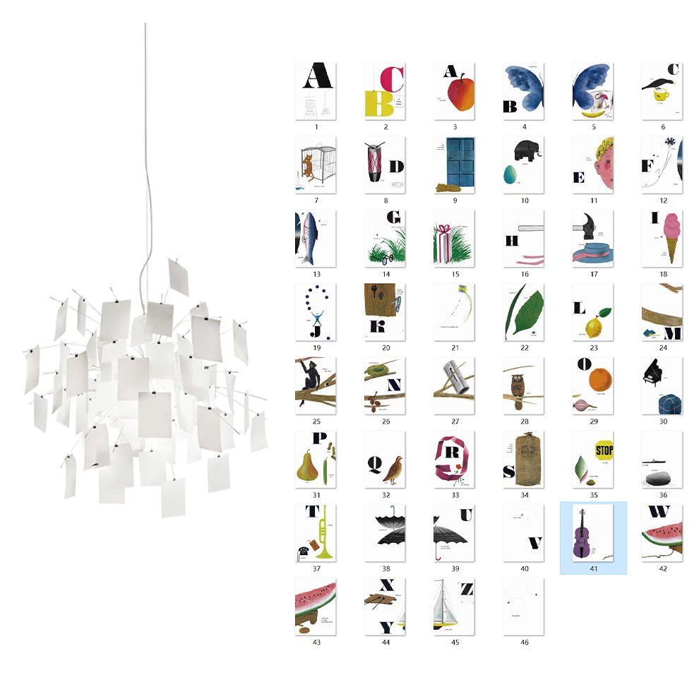 Lunerira Chandelier Paper Customizable Creative