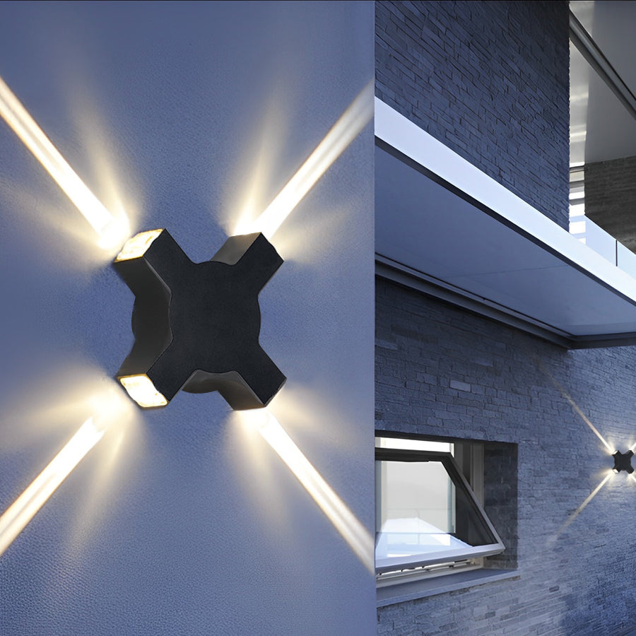 Belly Creative Starlight Modern Aluminum Outdoor Wall Lamp