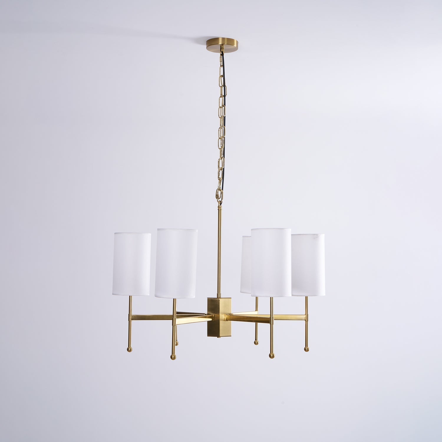 Ulcarisra Traditional Vintage Brass Fabric Chandelier