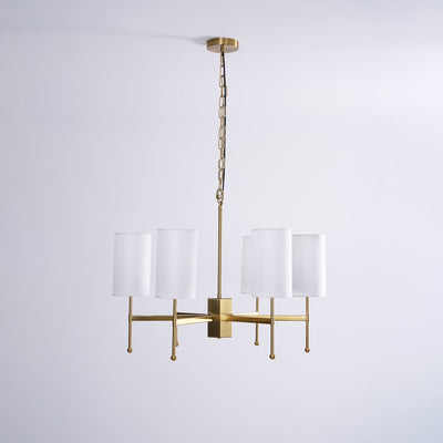 Ulcarisra Traditional Vintage Brass Fabric Chandelier