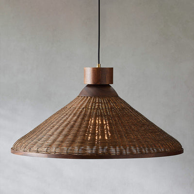 Silva Retro Design LED Pendant / Ceiling Light Rattan Living Room/Restaurant/Hotel - Neutral Decor