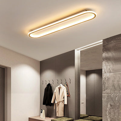 Arisha Minimalist Rectangular Flush Mount Ceiling Light - Neutral Decor