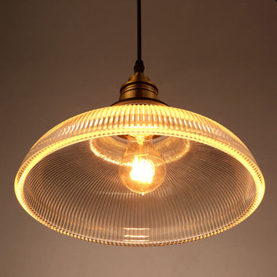 Arisha Industrial LED Pendant Light Clear/Amber Bedroom/Restaurant - Neutral Decor