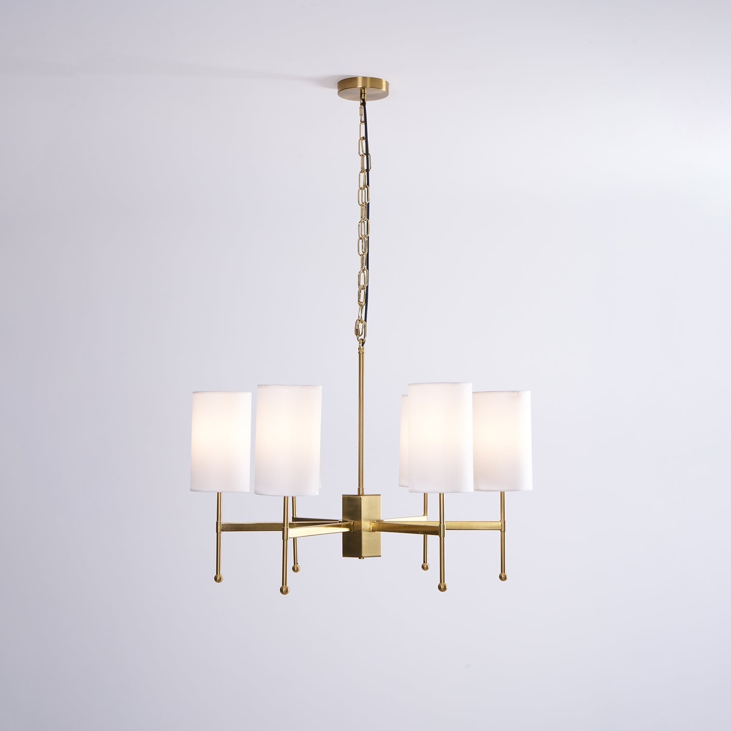 Ulcarisra Traditional Vintage Brass Fabric Chandelier