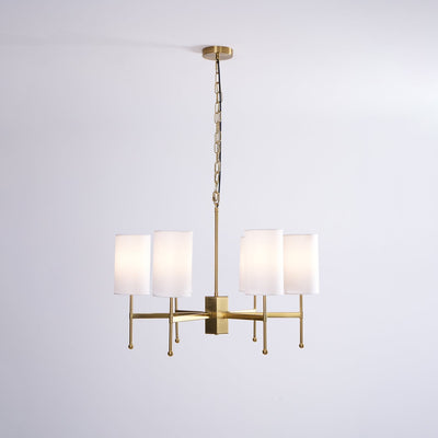 Ulcarisra Traditional Vintage Brass Fabric Chandelier