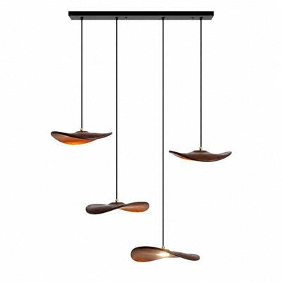 Lowenstone Wood Blade Chandelier