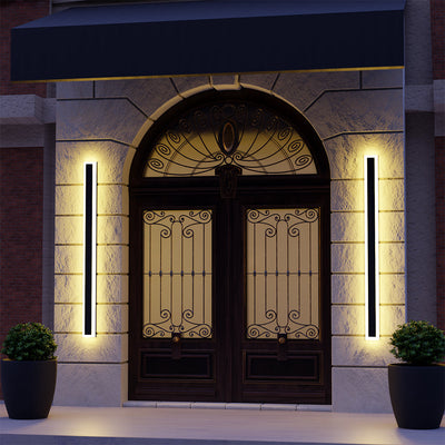 Arisha Radiation Linear Acrylic Outdoor Wall Lamp Garden Corridor - Neutral Decor