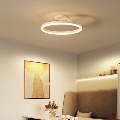 Arisha Modern Circle Flush Mount Ceiling Light Bedroom - Neutral Decor