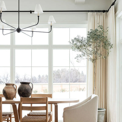 Silva Vintage Retro Chandeliers Living Room Brass - Neutral Decor