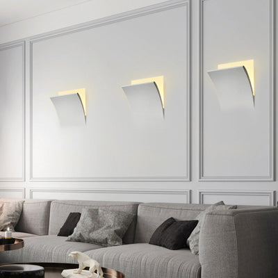 Aria Modern Recessed Plaster LED Wall Lamp - Neutral Decor