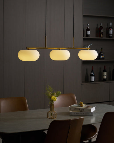 Lustra Pendant Lamp 3-Light Globe Shaped Linear - Neutral Decor