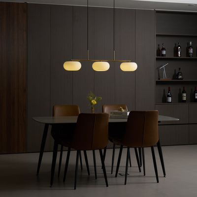 Lustra Pendant Lamp 3-Light Globe Shaped Linear - Neutral Decor