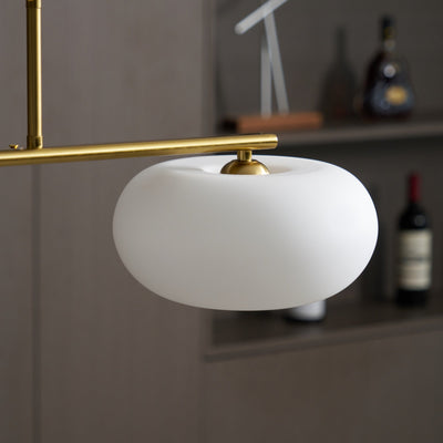 Lustra Pendant Lamp 3-Light Globe Shaped Linear - Neutral Decor