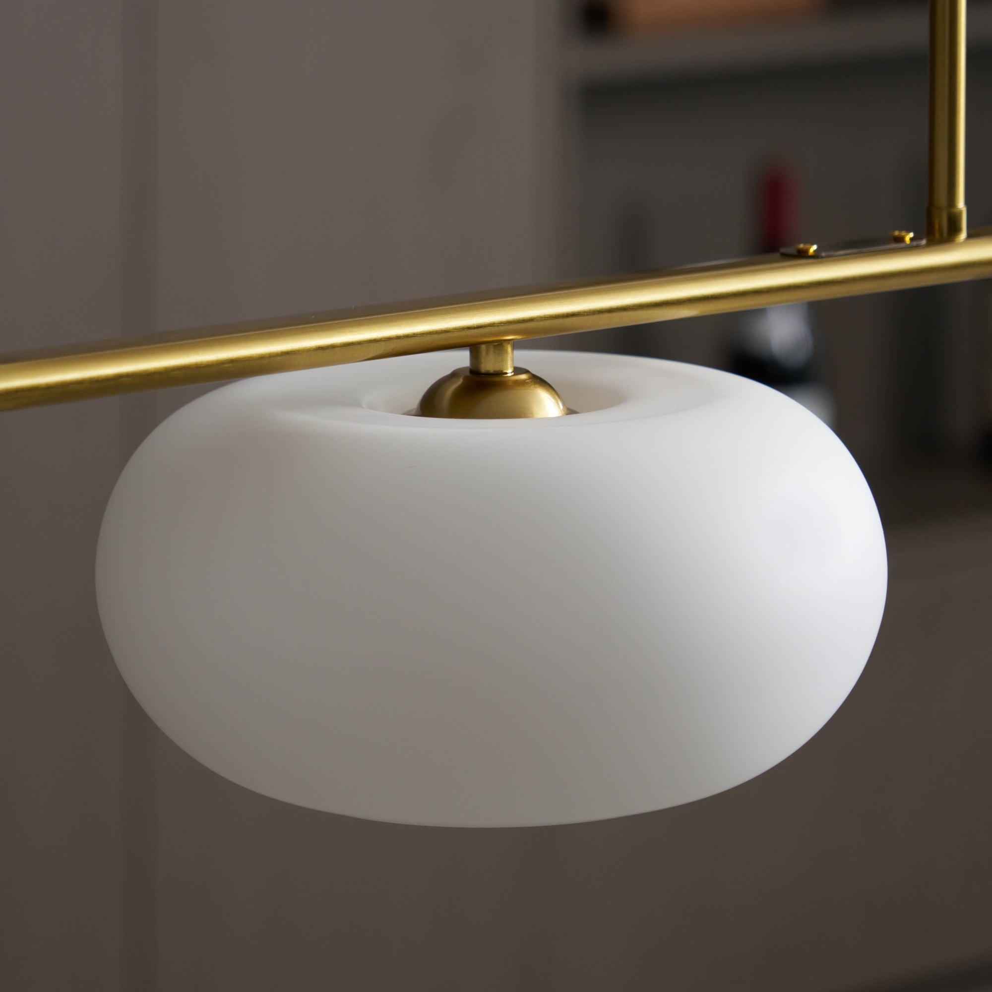 Lustra Pendant Lamp 3-Light Globe Shaped Linear - Neutral Decor
