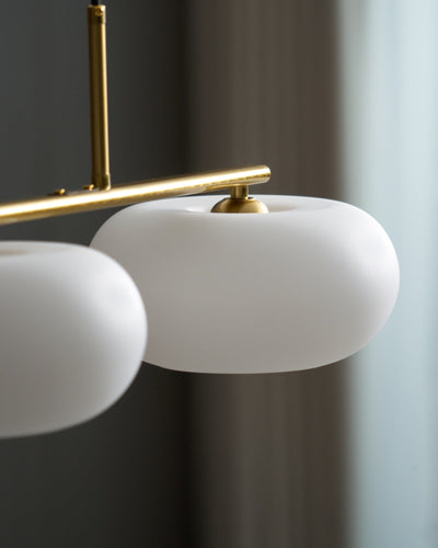 Lustra Pendant Lamp 3-Light Globe Shaped Linear - Neutral Decor