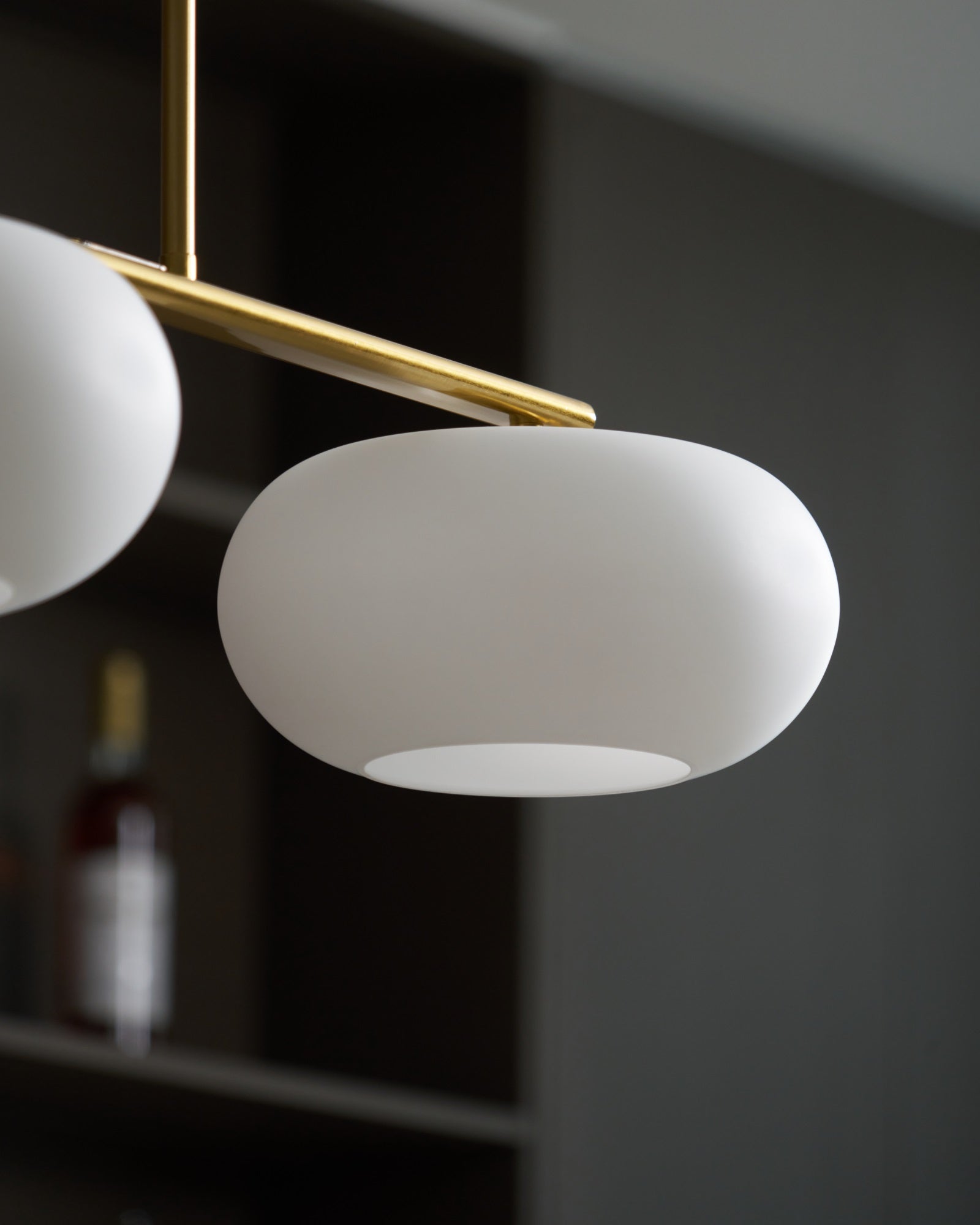 Lustra Pendant Lamp 3-Light Globe Shaped Linear - Neutral Decor