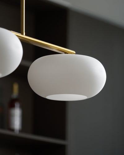 Lustra Pendant Lamp 3-Light Globe Shaped Linear - Neutral Decor