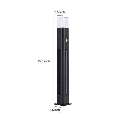 Seaan Sensor Torchiere Aluminum Outdoor Floor Lamp